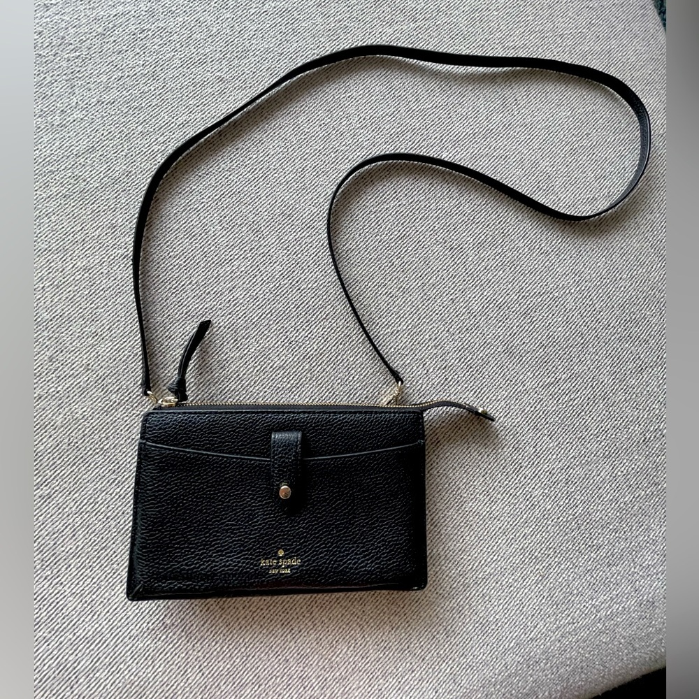 Kate Spade Crossbody Black Leather Purse